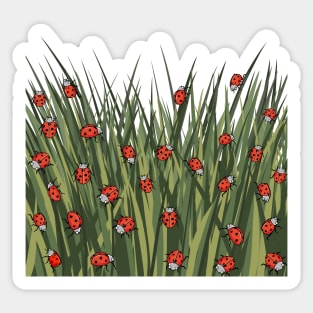 Ladybug Pattern Sticker